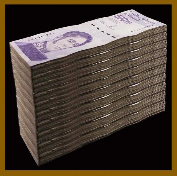 thumbnail image 2 of Venezuela 1 Million Bolivar Soberano Banknotes – 500 Pcs Brick (2020, Circulated) 2 of 4